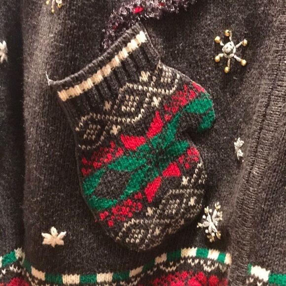 ✨Ugly Christmas Sweater with Mitten pockets 🎄 - Picture 3 of 4
